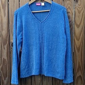 Pappagallo blue cozy long sleeve sweater BNWT LG